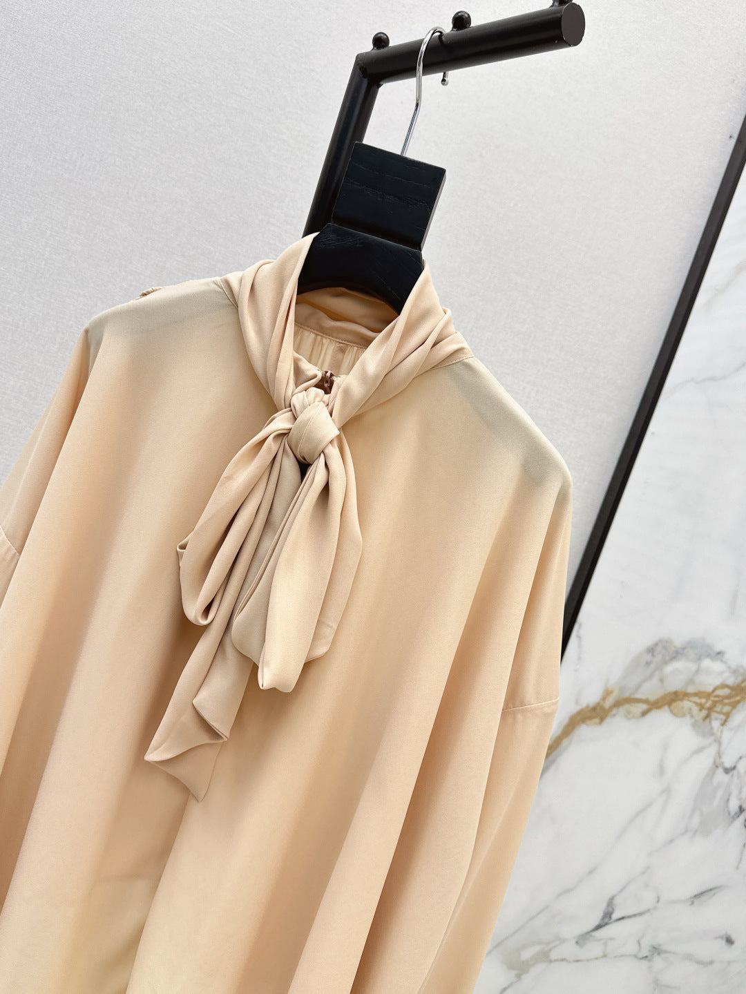 Chol 25ss pleated shirt