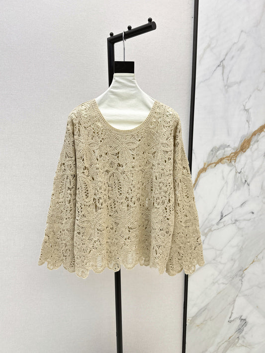 Brune 25fw cashmere hollow sweater