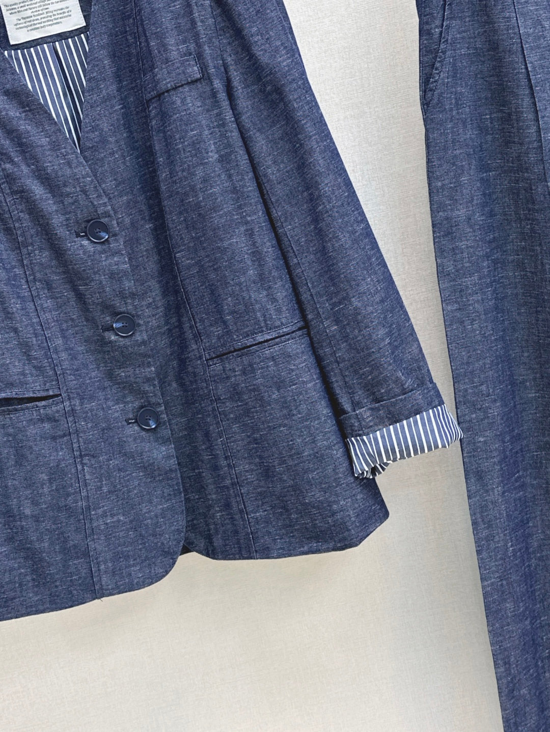 Brune 25fw denim blazer