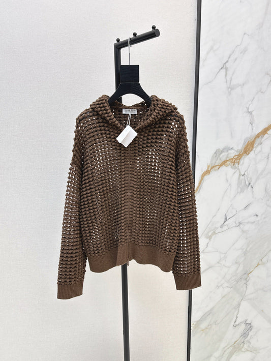 Brune 25fw hollow hoodie