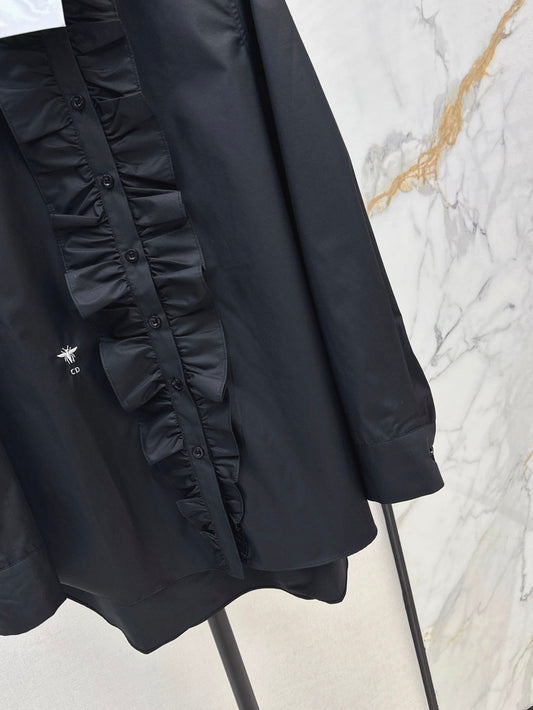 CD 25fw ruffle shirt