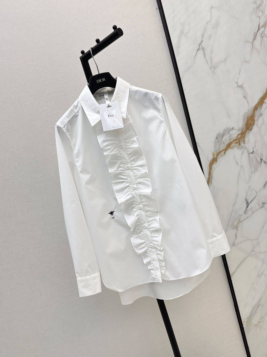 CD 25fw ruffle shirt