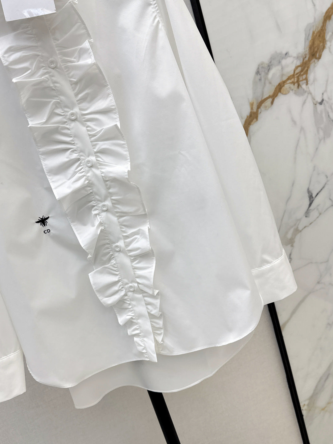 CD 25fw ruffle shirt