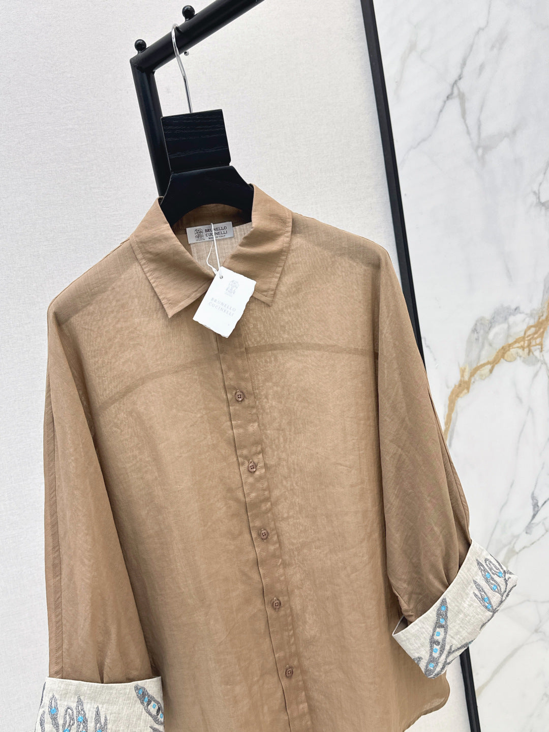Brune 25fw linen shirt