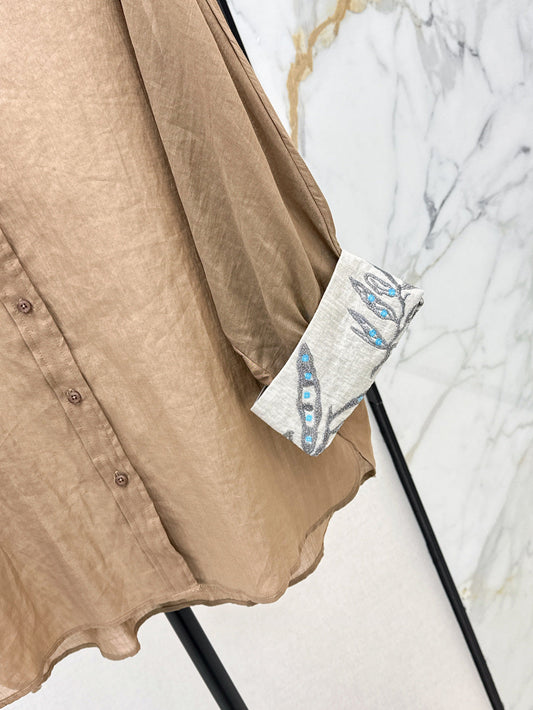 Brune 25fw linen shirt