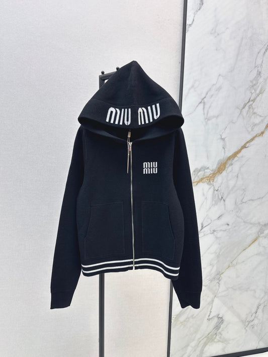 Miu 25fw knitted jacket