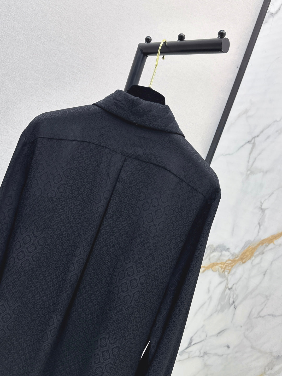 Louis 25fw jacquard silk shirt