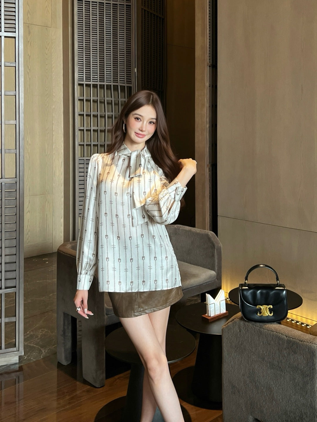 Celi 25fw silk shirt