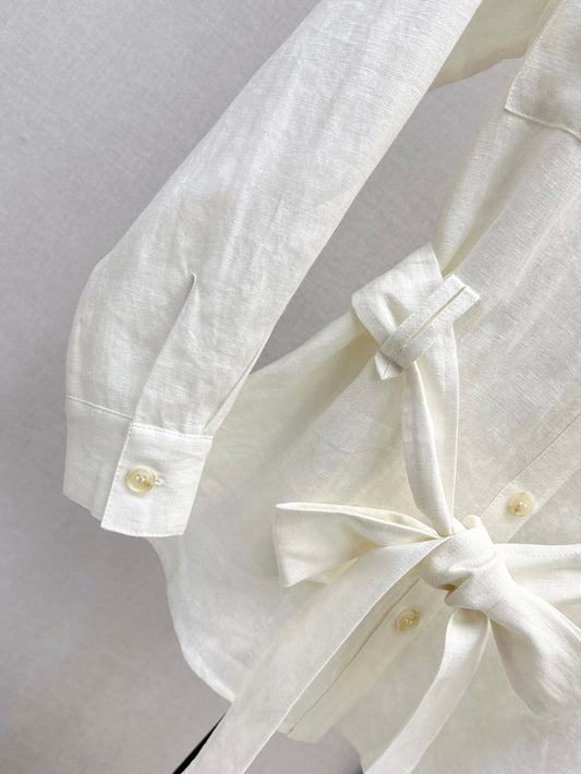 Loro 25fw linen cargo jacket