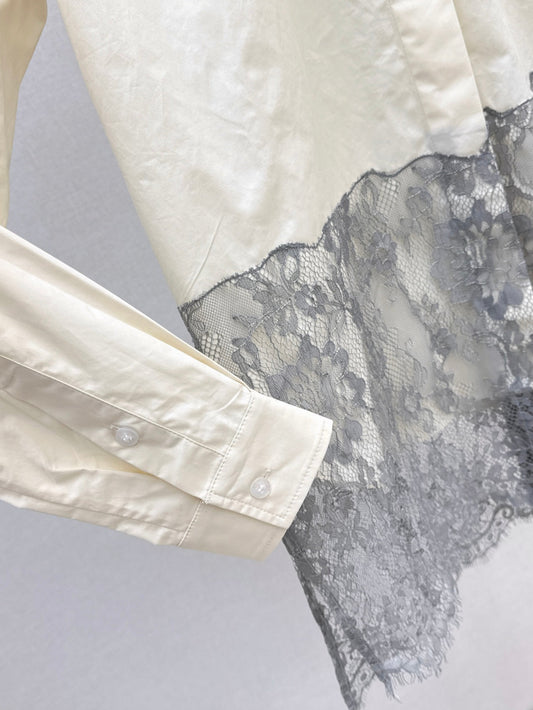 Fend 25fw lace shirt