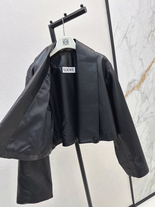 Loe 25fw leather jacket