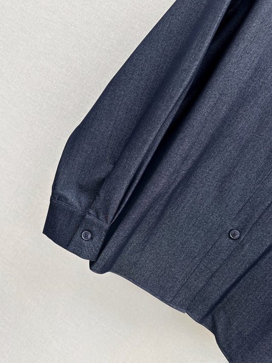 Loe 25fw denim shirt