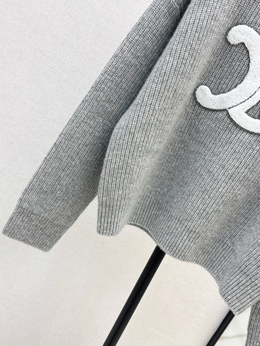 Celi 25fw embroidered sweater