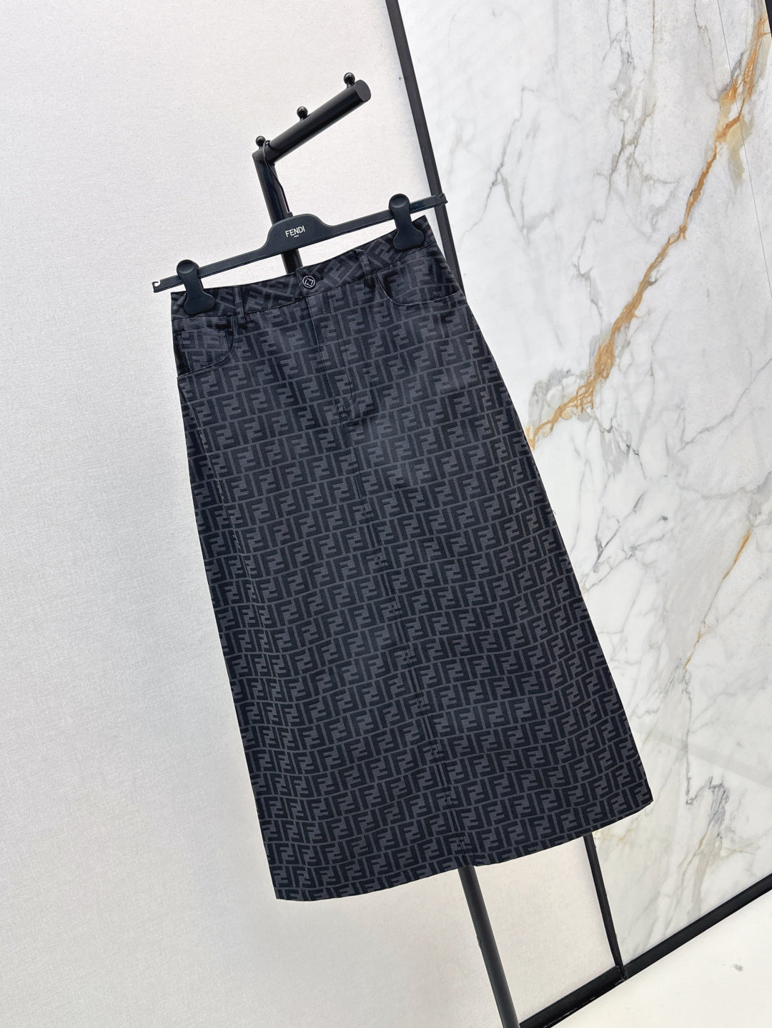 Fend 25fw jacquard skirt