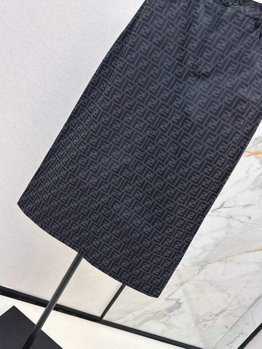 Fend 25fw jacquard skirt
