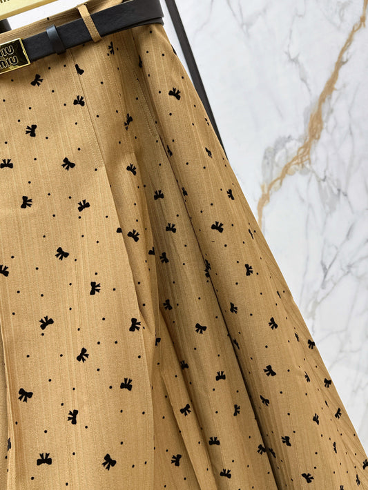 Miu 25fw jacquard skirt