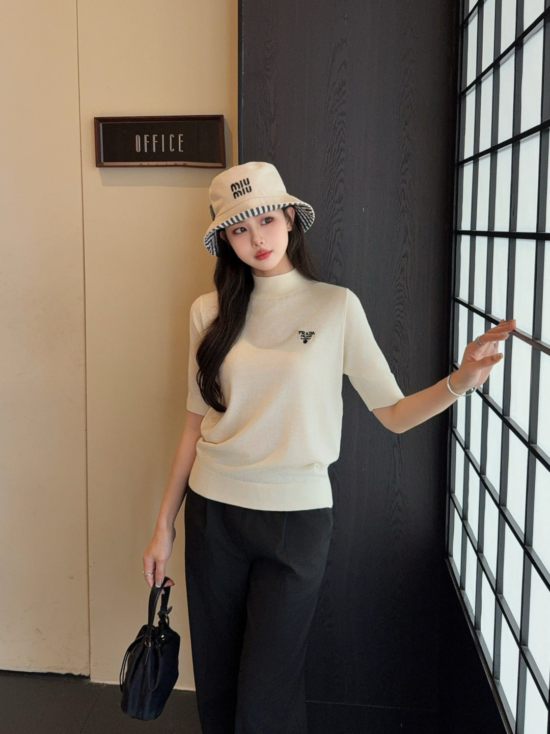 Pra 25fw knitted t-shirt