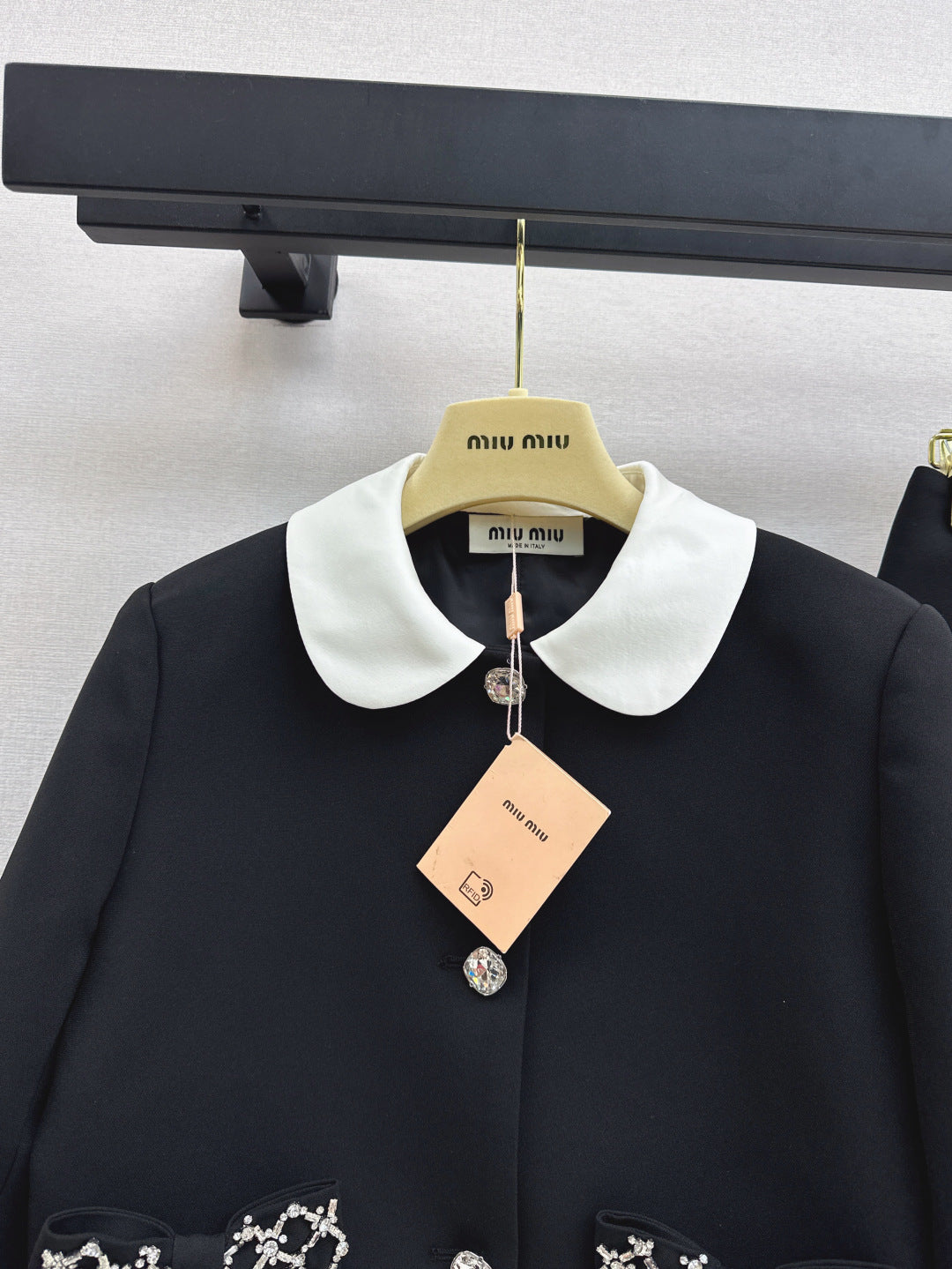 Miu 25fw rhinestone suit