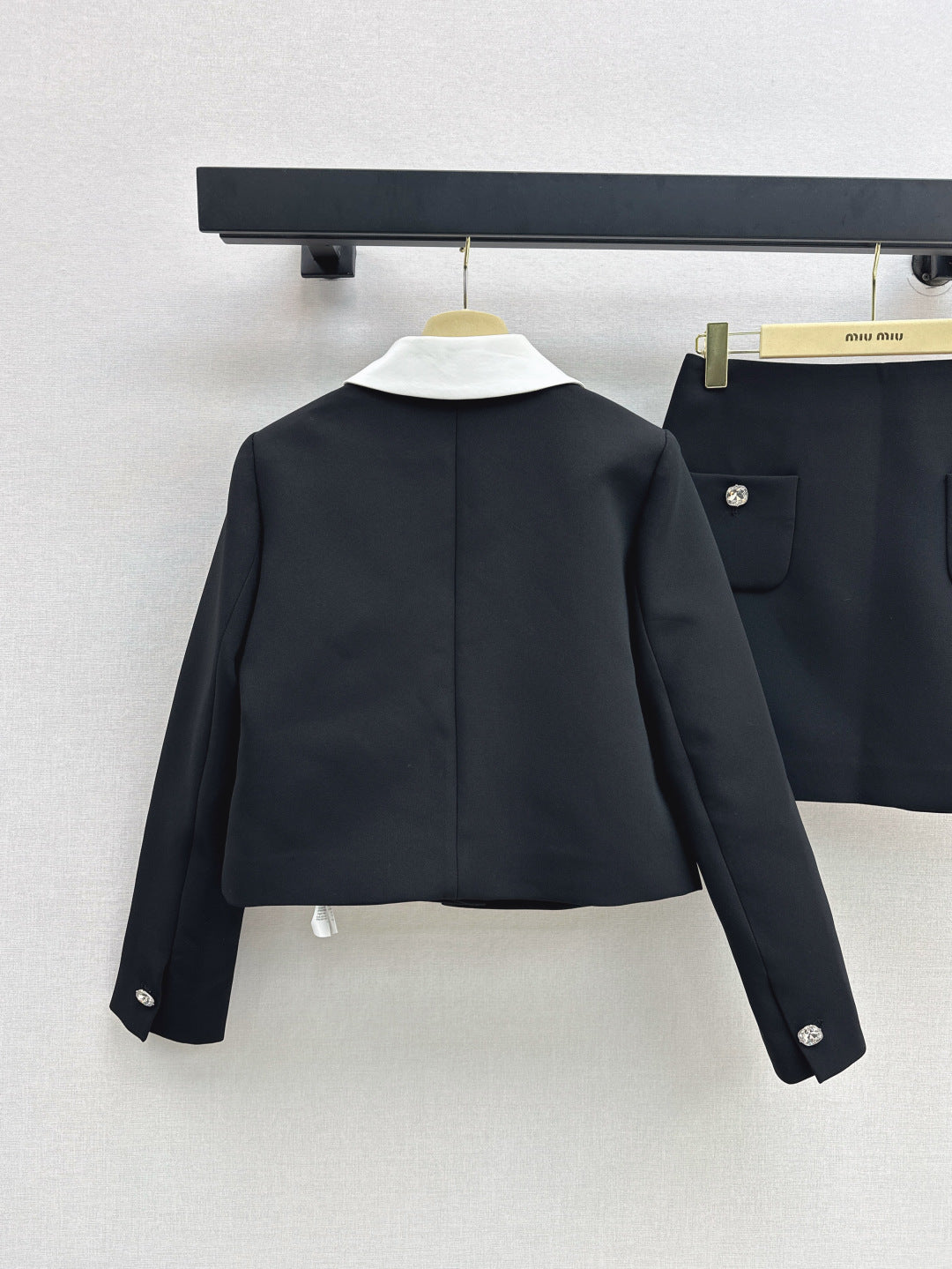 Miu 25fw rhinestone suit