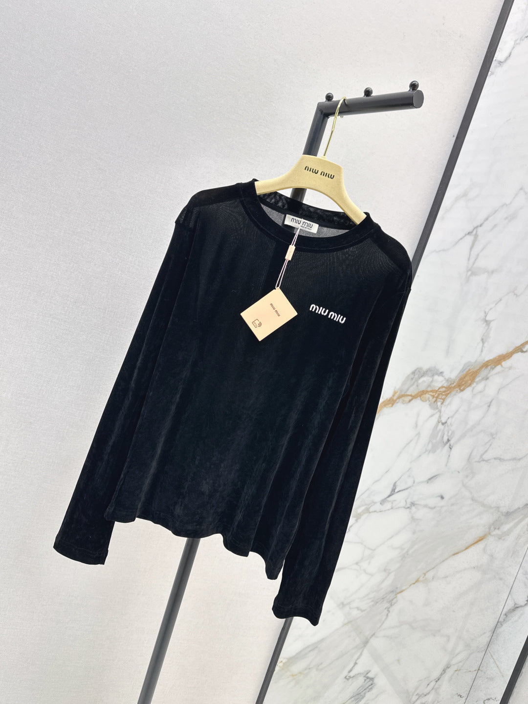 Miu 25fw velvet shirt