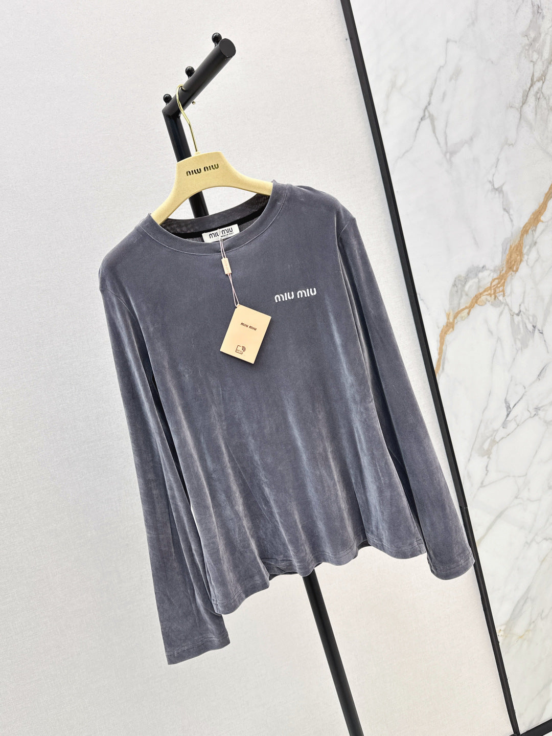 Miu 25fw velvet shirt