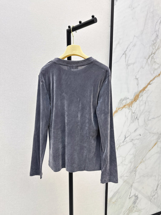 Miu 25fw velvet shirt