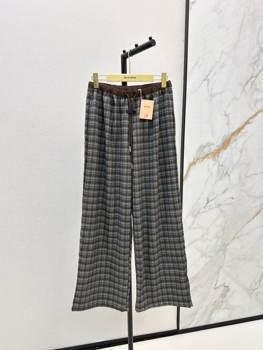 Miu 25fw plaid pants