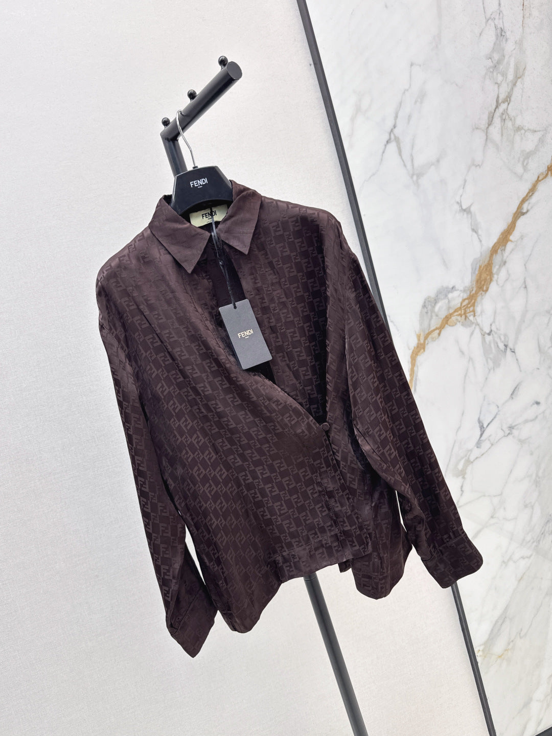 Fend 25ss jacquard shirt