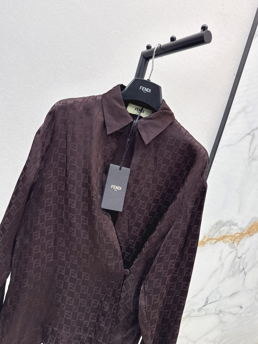 Fend 25ss jacquard shirt