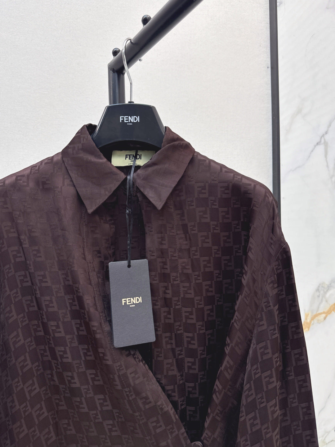 Fend 25ss jacquard shirt