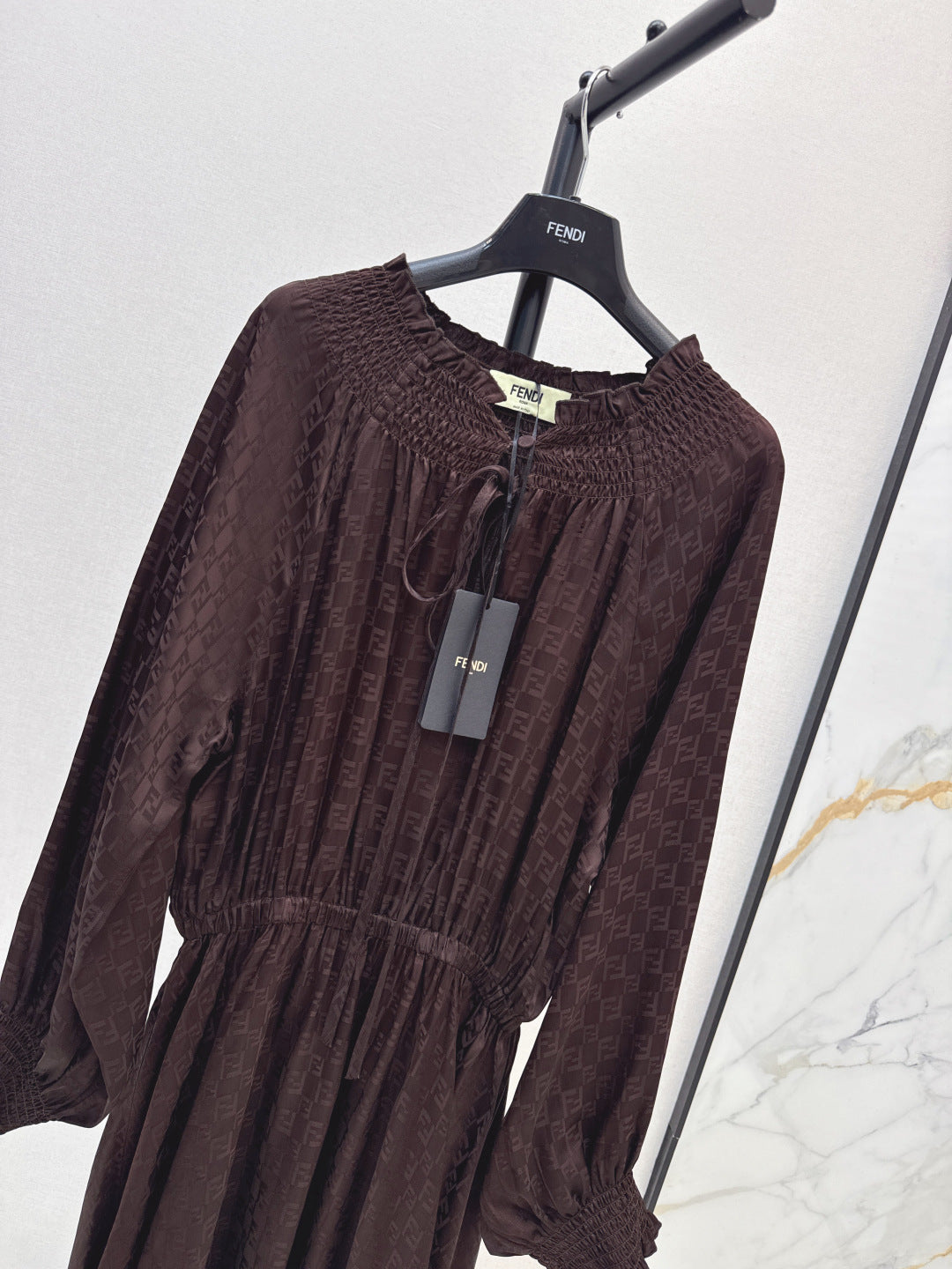 Fend 25fw jacquard dress