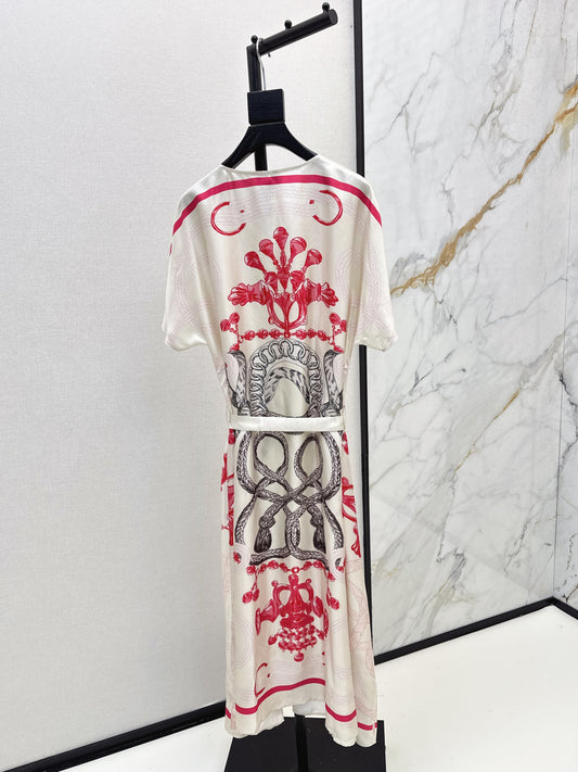 Herm 25fw silk dress