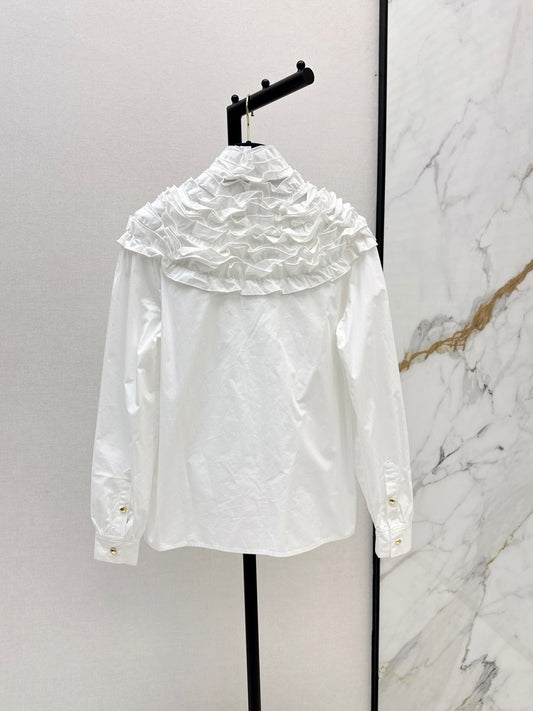 Louis 25fw ruffle shirt