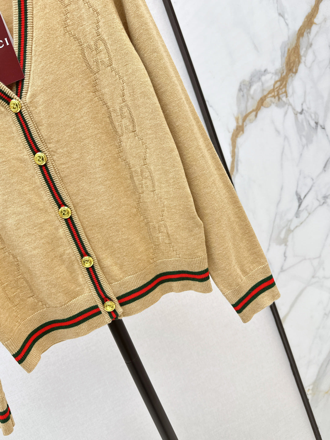 Guc 25fw jacquard cardigan