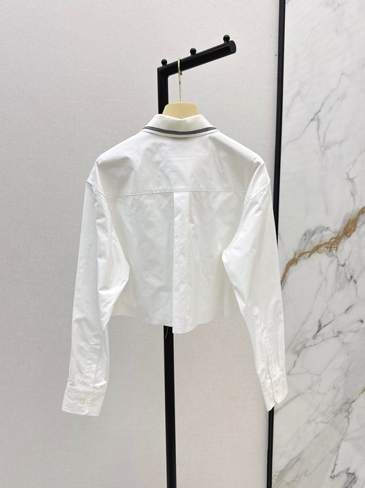 Miu 25fw embroidered shirt