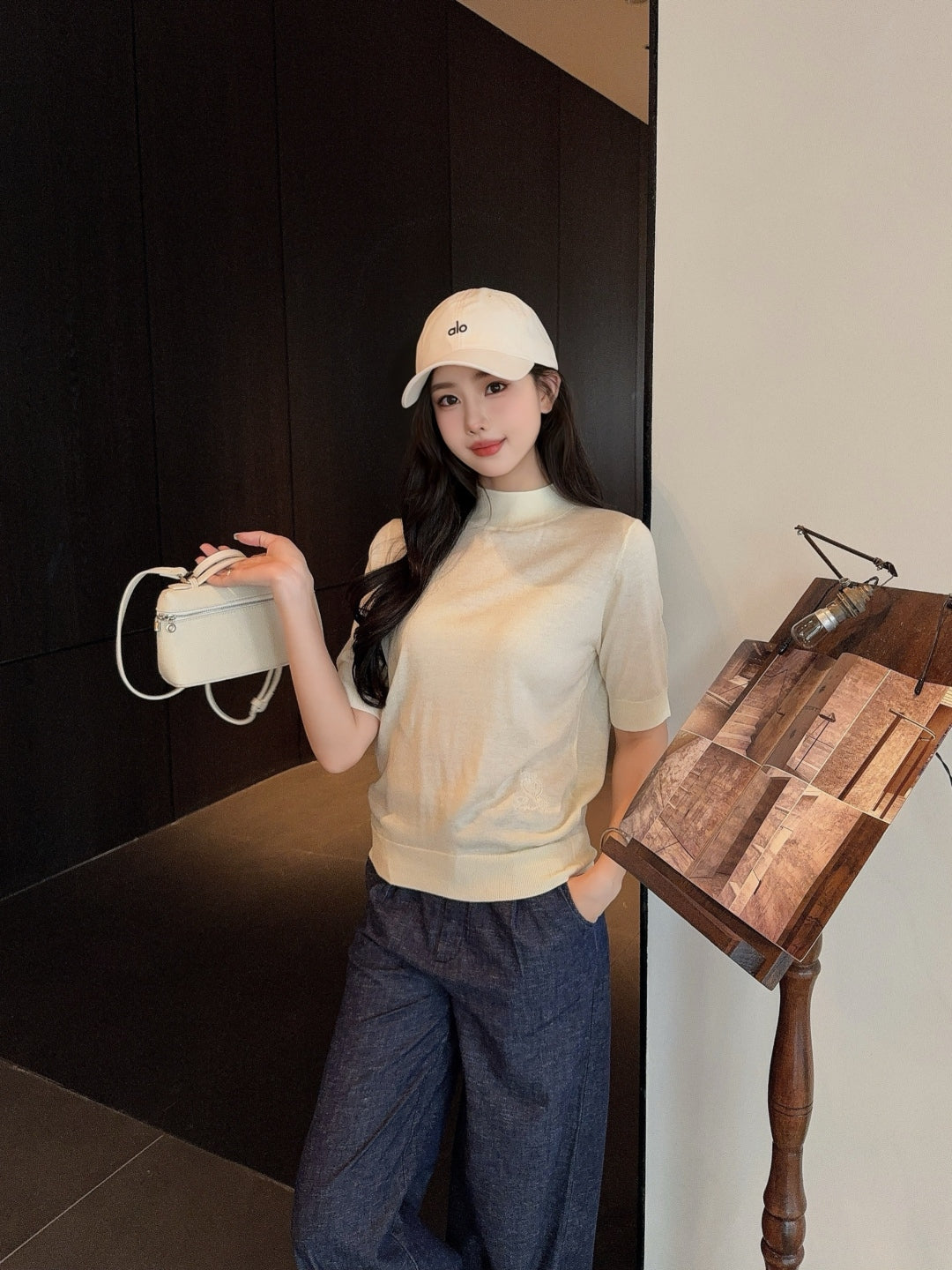 Loro 25fw knitted shirt