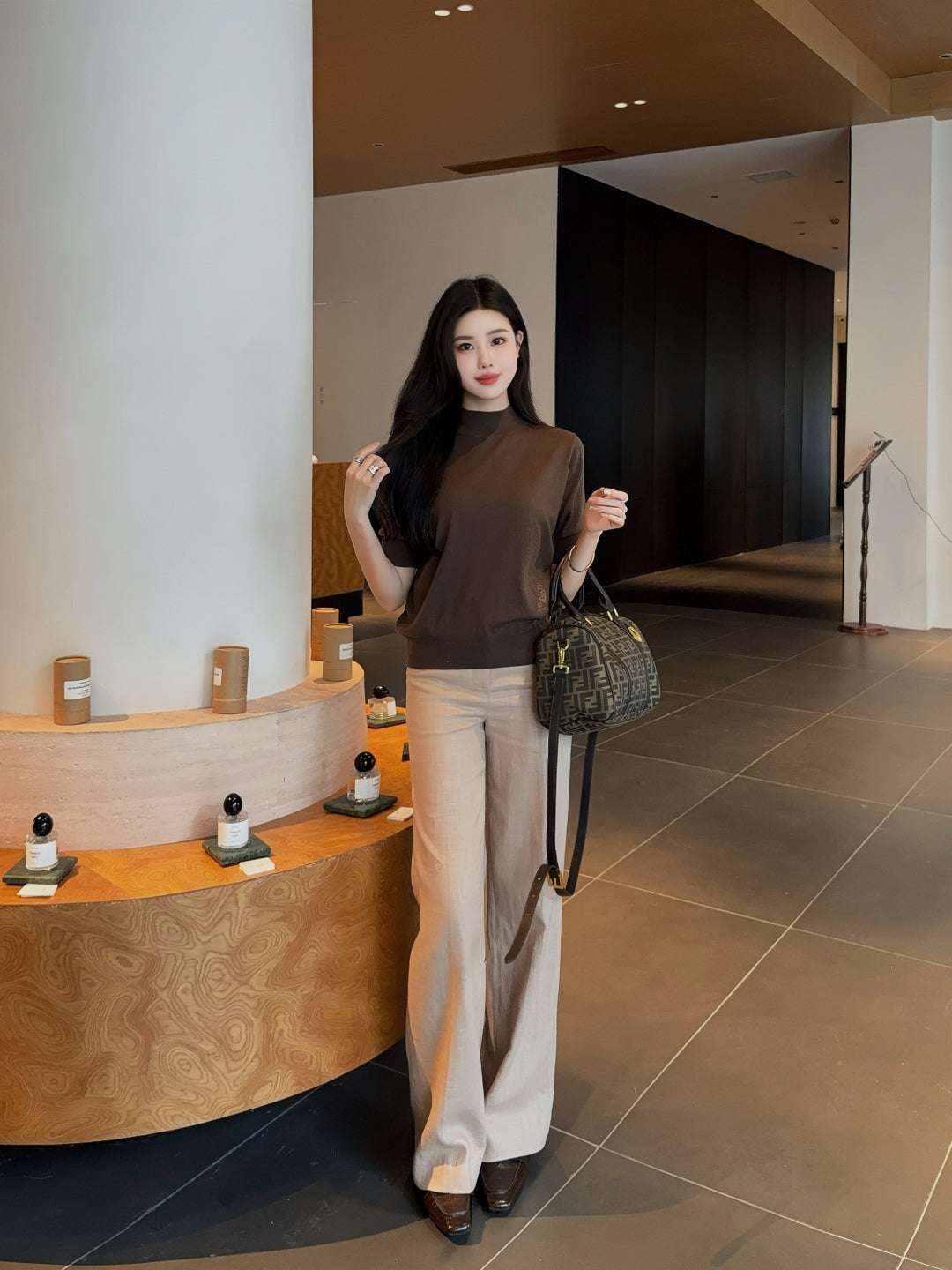 Loro 25fw knitted shirt
