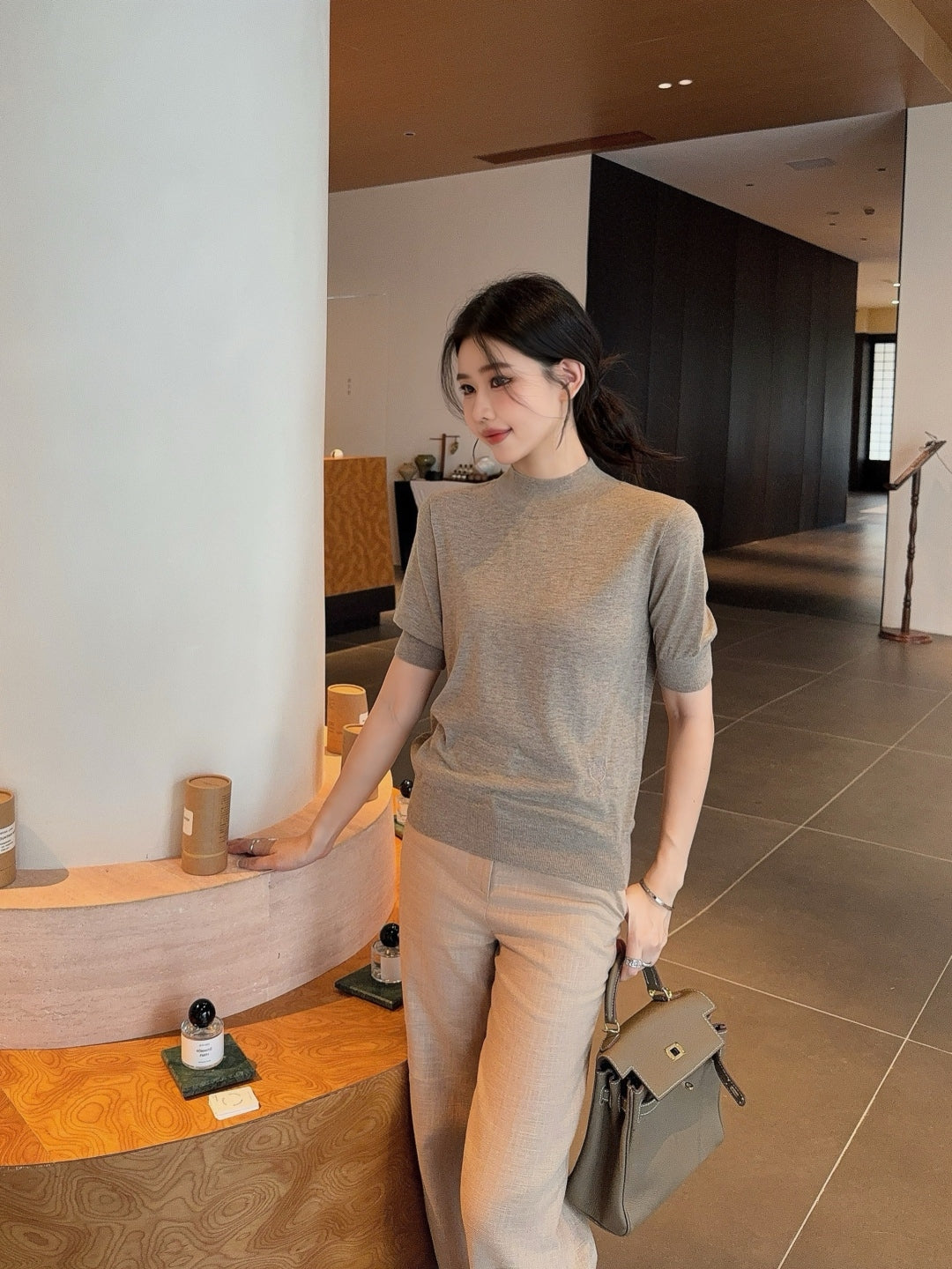 Loro 25fw knitted shirt