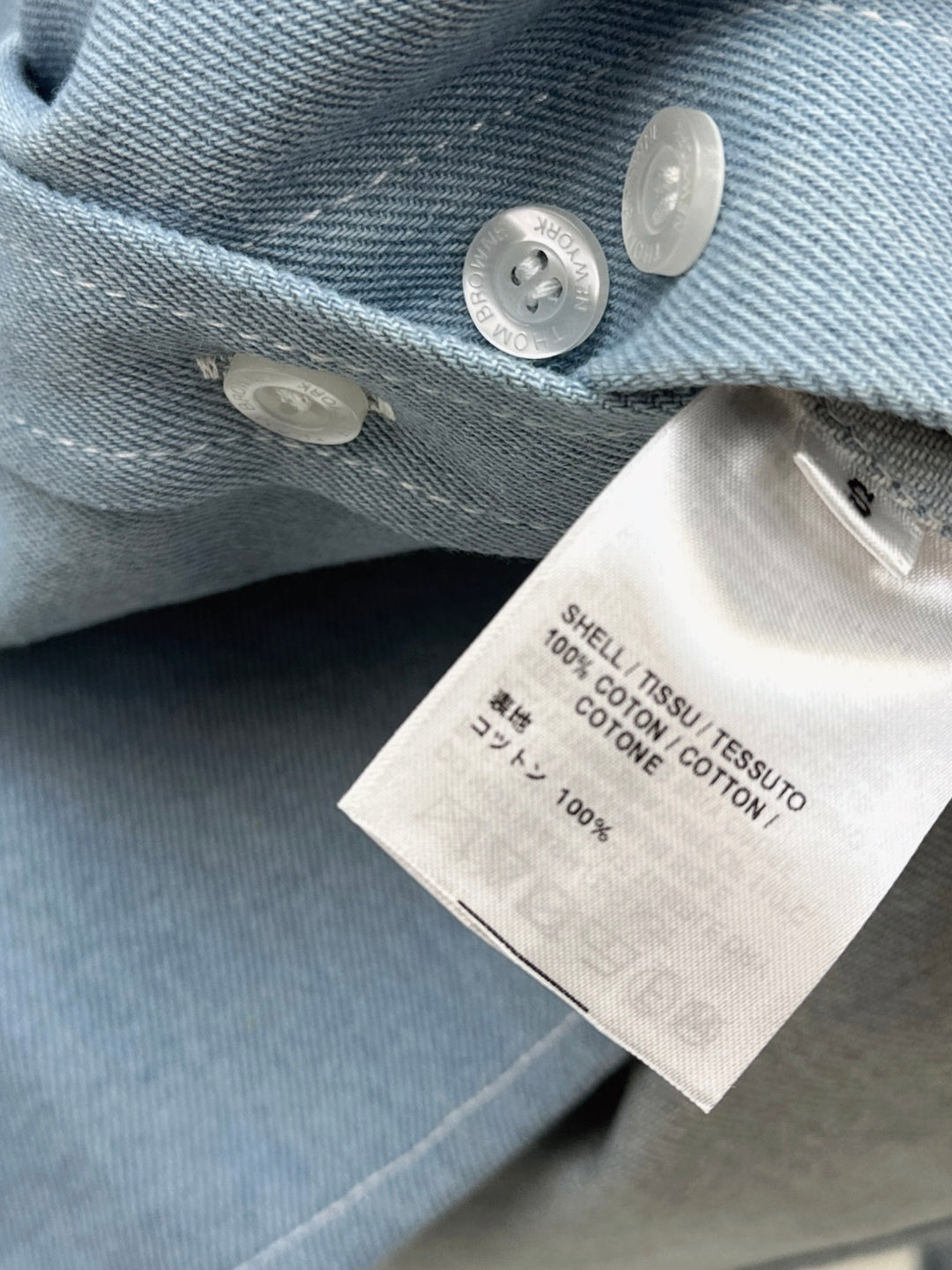 Thom 25fw denim shirt