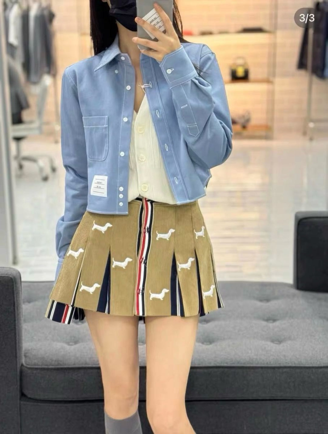 Thom 25fw denim shirt