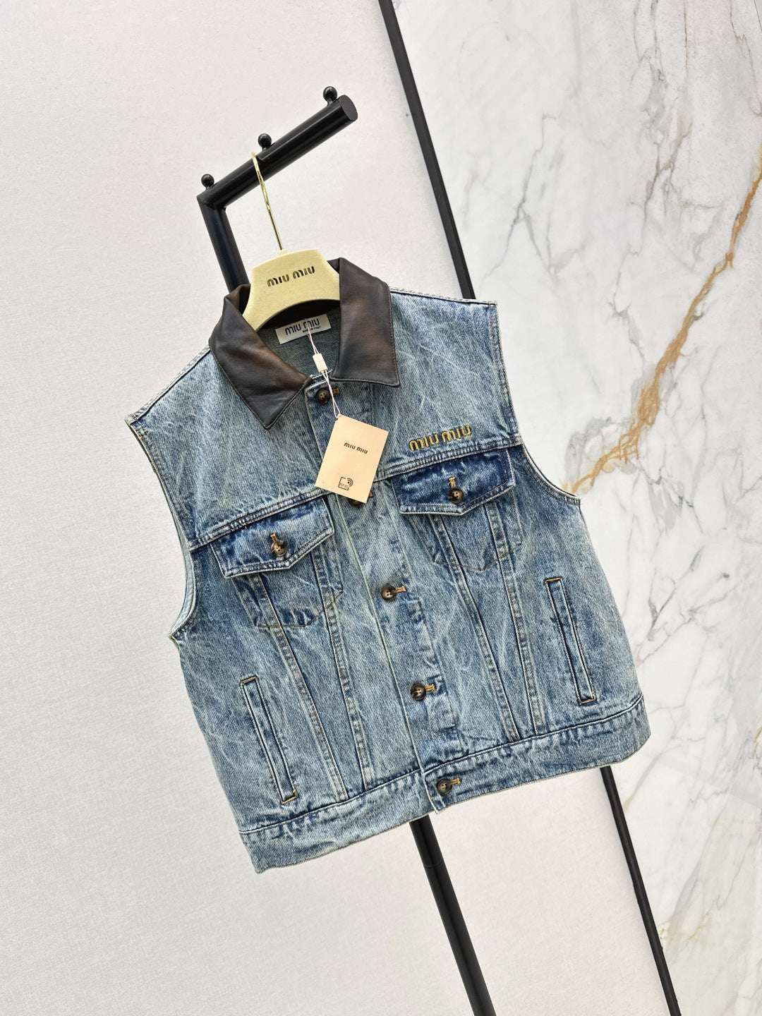 Miu 25fw denim vest