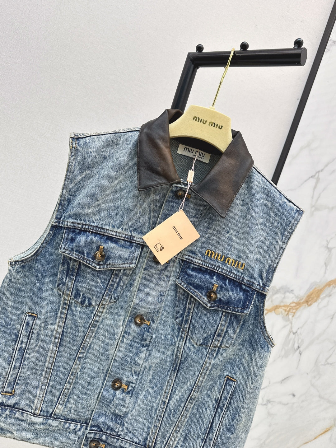 Miu 25fw denim vest