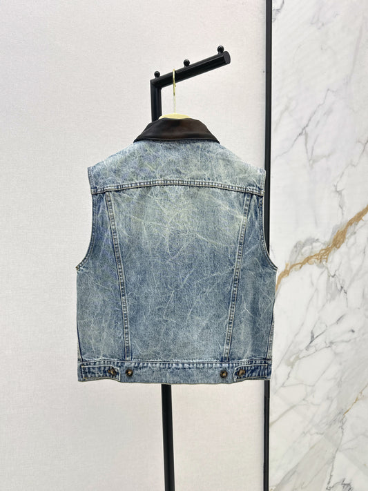 Miu 25fw denim vest