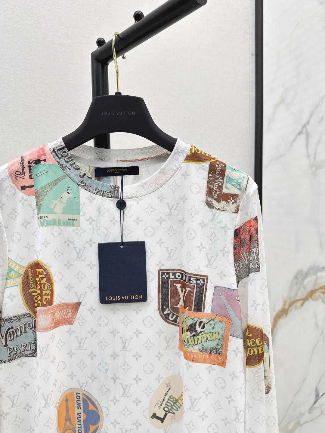 Louis 25fw printed shirt