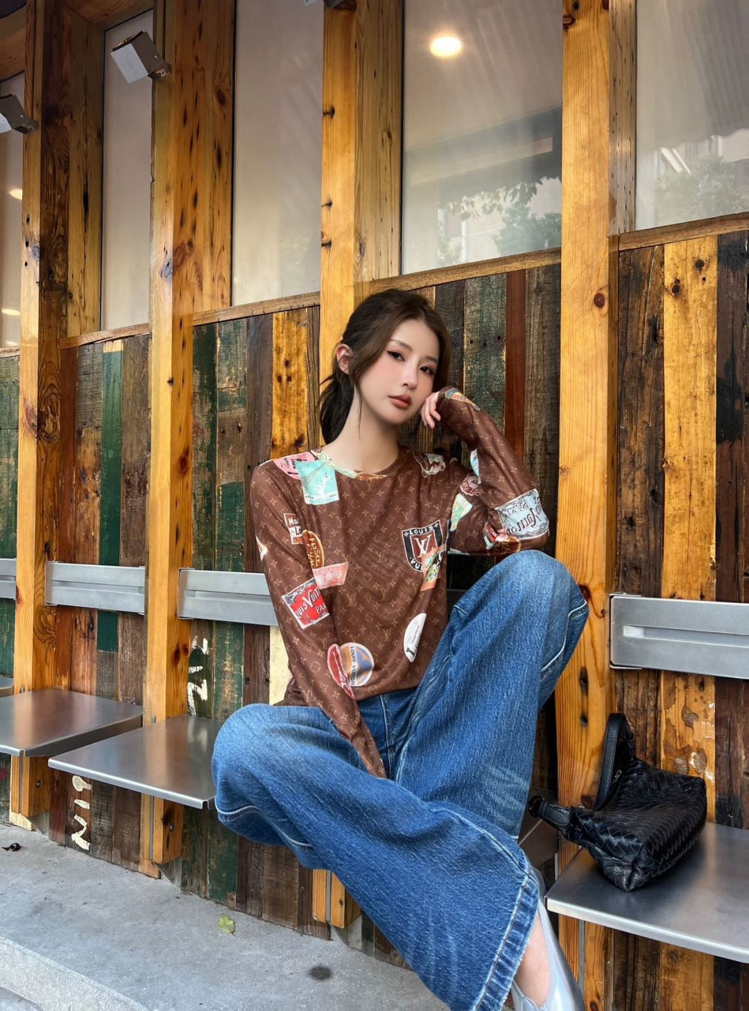 Louis 25fw printed shirt