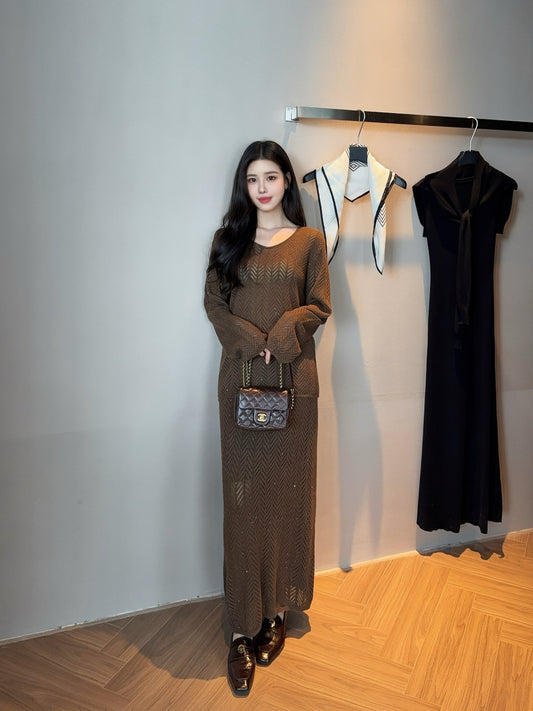 Brune 25fw knitted suit