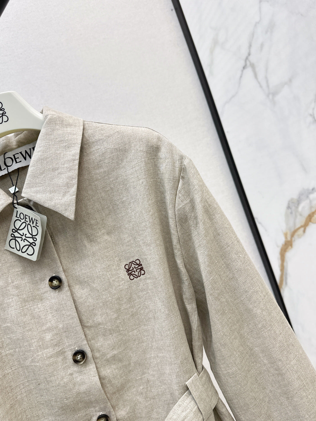 Loe 25fw linen coat