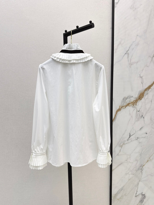 Louis 25fw ruffle shirt