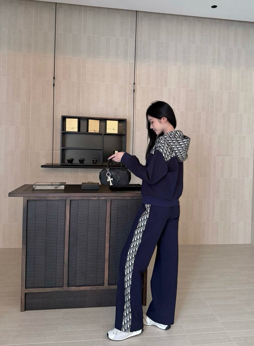 CD 25fw printed suit