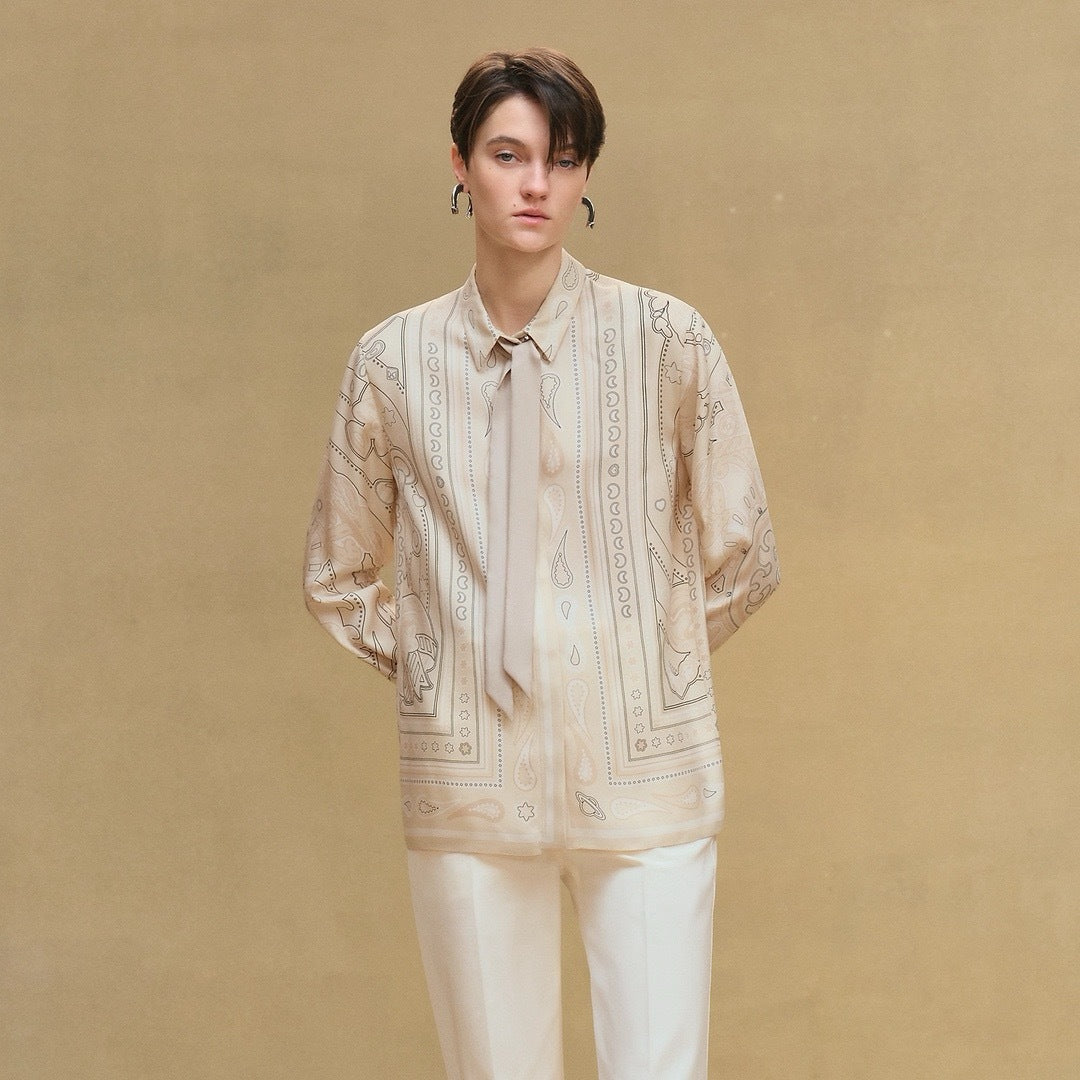 Herm 25fw silk shirt